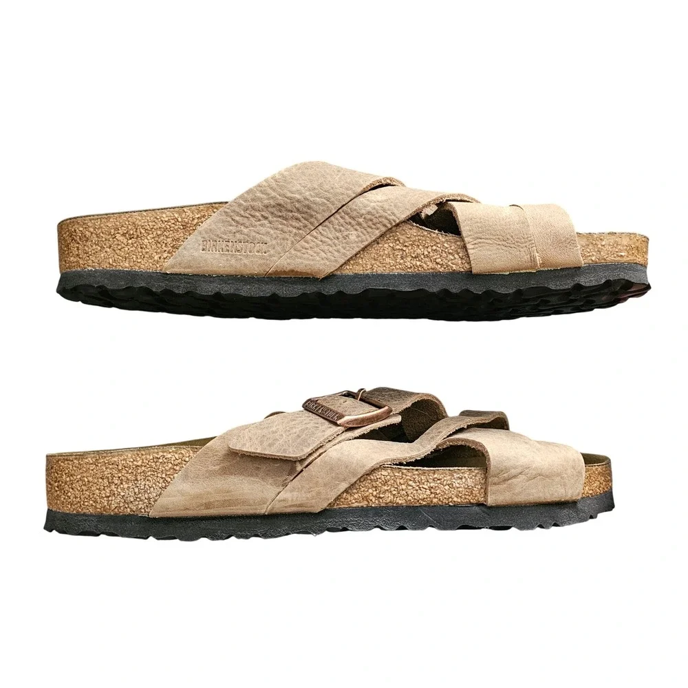 Birkenstock Lugano Sandals Camberra Old Tobacco Size EU 43 US 10  Regular Width